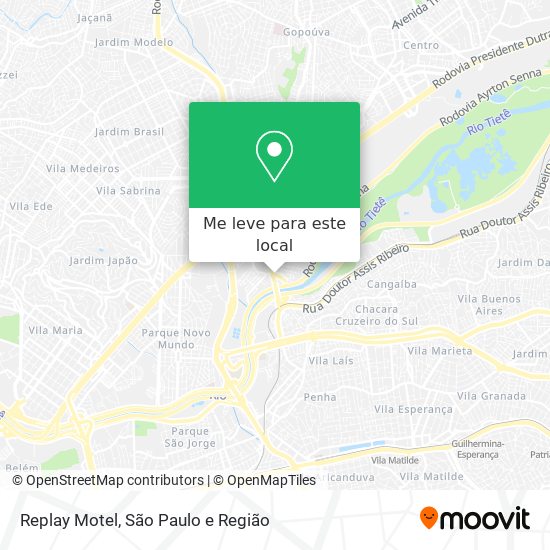 Replay Motel mapa