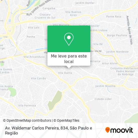 Av. Waldemar Carlos Pereira, 834 mapa