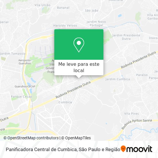 Panificadora Central de Cumbica mapa