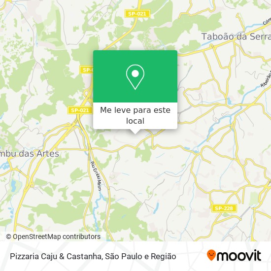 Pizzaria Caju & Castanha mapa