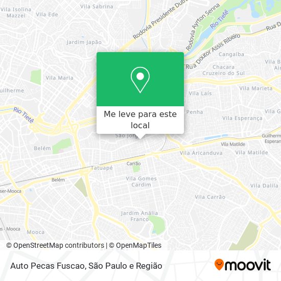 Auto Pecas Fuscao mapa