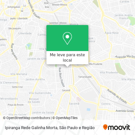 Ipiranga Rede Galinha Morta mapa