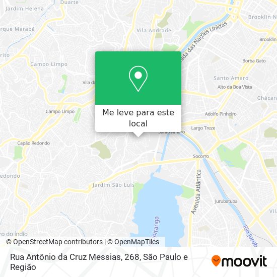 Rua Antônio da Cruz Messias, 268 mapa