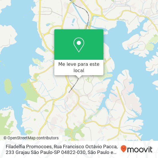 Filadelfia Promocoes, Rua Francisco Octávio Pacca, 233 Grajau São Paulo-SP 04822-030 mapa