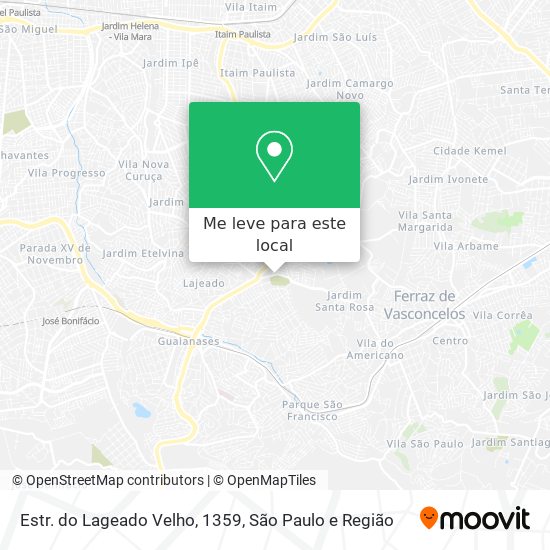 Estr. do Lageado Velho, 1359 mapa