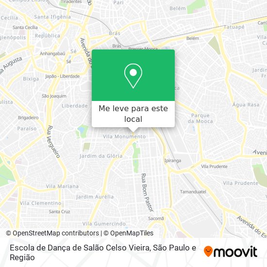 Escola de Dança de Salão Celso Vieira mapa