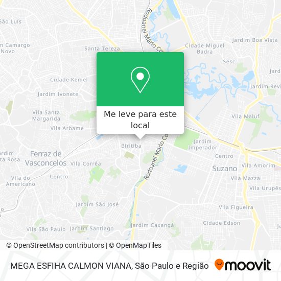 MEGA ESFIHA CALMON VIANA mapa