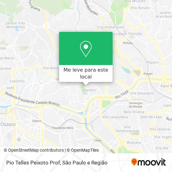 Pio Telles Peixoto Prof mapa