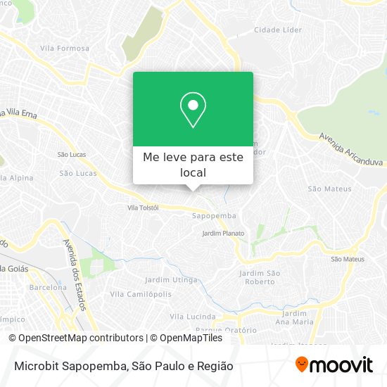 Microbit Sapopemba mapa