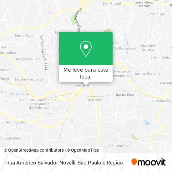 Rua Américo Salvador Novelli mapa