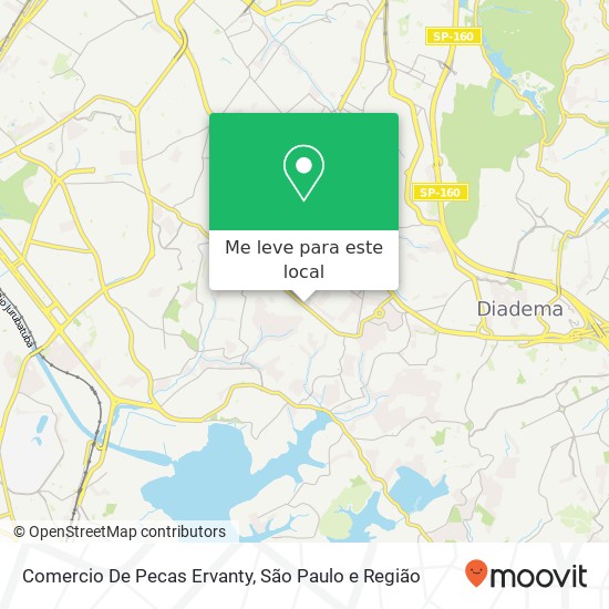 Comercio De Pecas Ervanty, Avenida Yervant Kissajikian, 2941 Cidade Ademar São Paulo-SP 04428-000 mapa