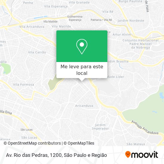 Av. Rio das Pedras, 1200 mapa