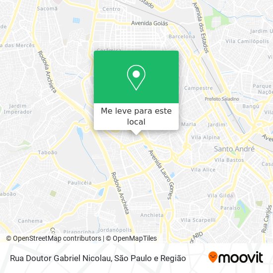 Rua Doutor Gabriel Nicolau mapa