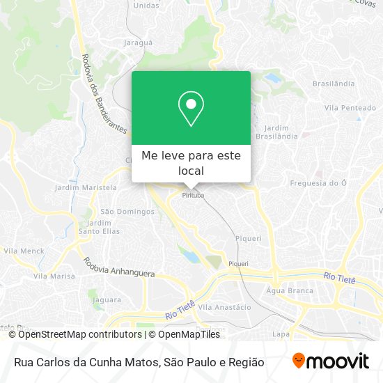 Rua Carlos da Cunha Matos mapa