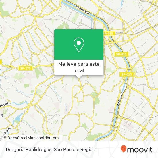 Drogaria Paulidrogas, Avenida Jorge João Saad, 649 Morumbi São Paulo-SP 05618-001 mapa