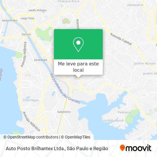 Auto Posto Brilhantex Ltda. mapa