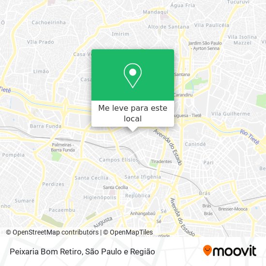 Peixaria Bom Retiro mapa