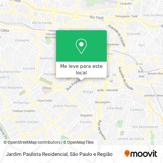 Jardim Paulista Residencial mapa