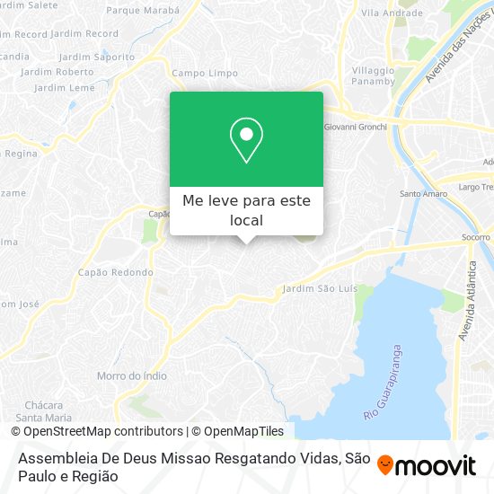 Assembleia De Deus Missao Resgatando Vidas mapa