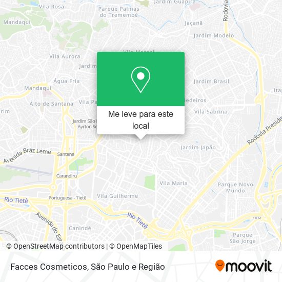 Facces Cosmeticos mapa