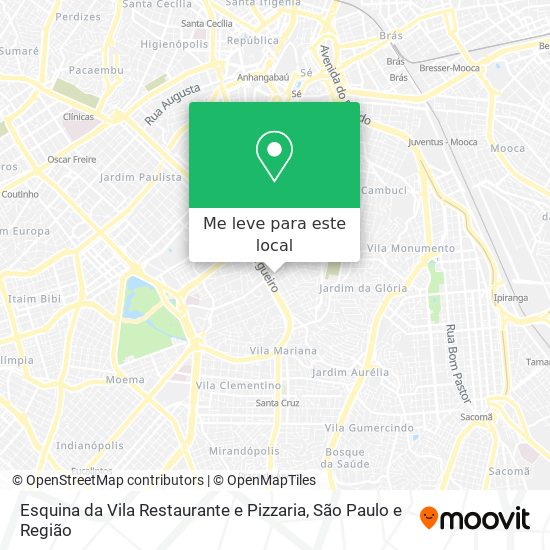 Esquina da Vila Restaurante e Pizzaria mapa