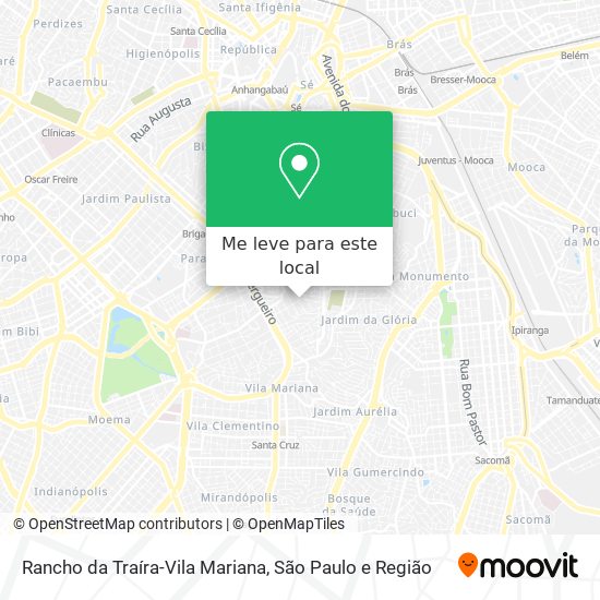 Rancho da Traíra-Vila Mariana mapa