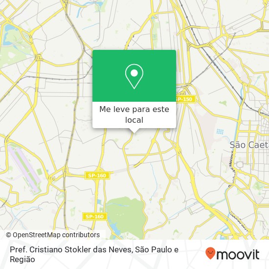 Pref. Cristiano Stokler das Neves, Rua França Júnior Cursino São Paulo-SP 04290-010 mapa