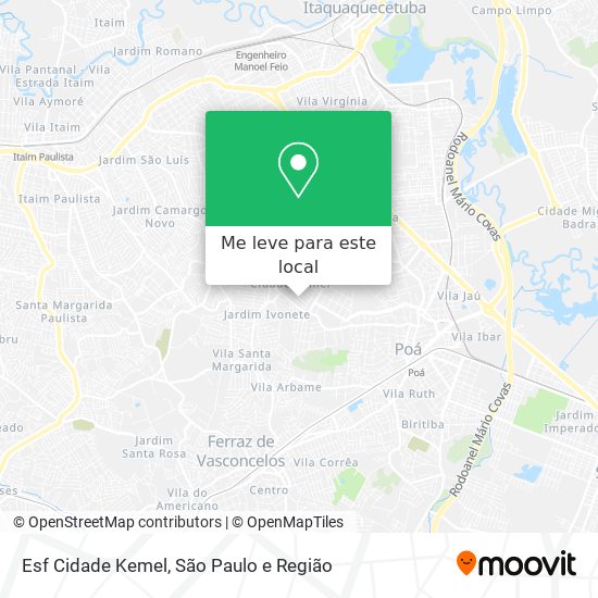 Esf Cidade Kemel mapa