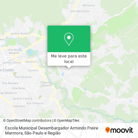 Escola Municipal Desembargador Armindo Freire Marmora mapa