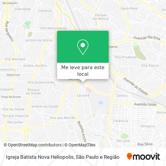 Igreja Batista Nova Heliopolis mapa