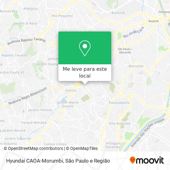 Hyundai CAOA-Morumbi mapa