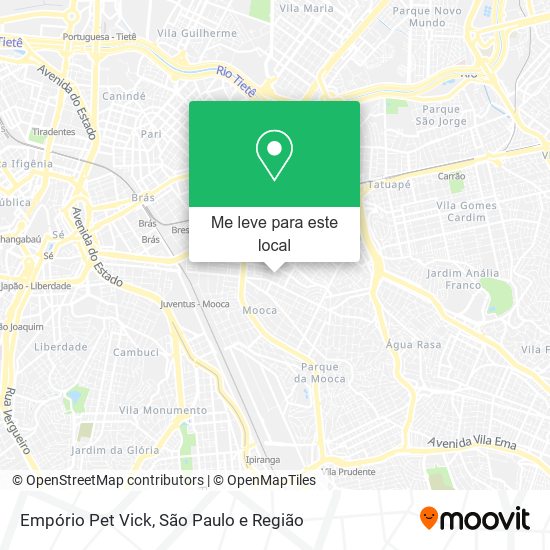 Empório Pet Vick mapa