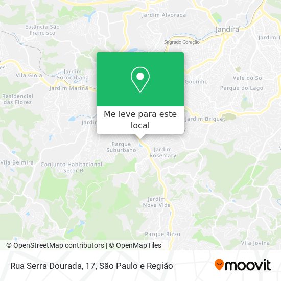 Rua Serra Dourada, 17 mapa