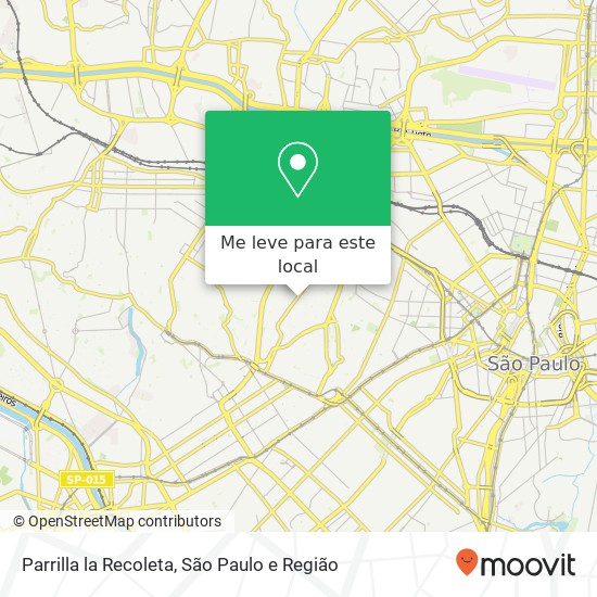 Parrilla la Recoleta, Rua Caiubi Perdizes São Paulo-SP 05010-000 mapa