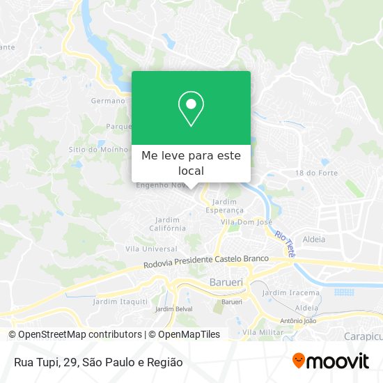 Rua Tupi, 29 mapa