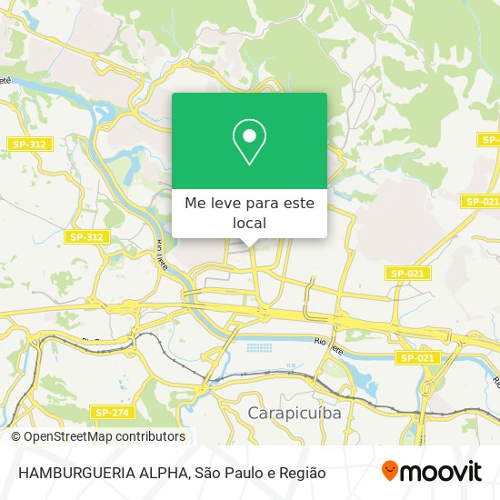 HAMBURGUERIA ALPHA mapa