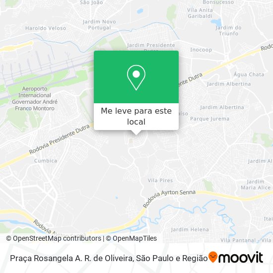 Praça Rosangela A. R. de Oliveira mapa