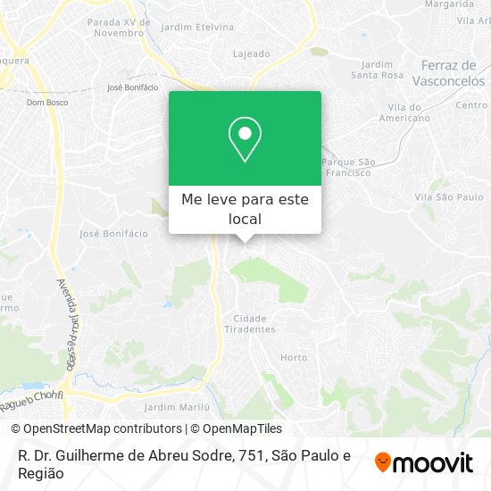 R. Dr. Guilherme de Abreu Sodre, 751 mapa