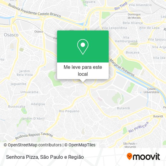 Senhora Pizza mapa