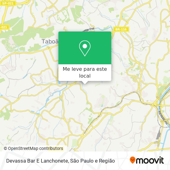 Devassa Bar E Lanchonete mapa