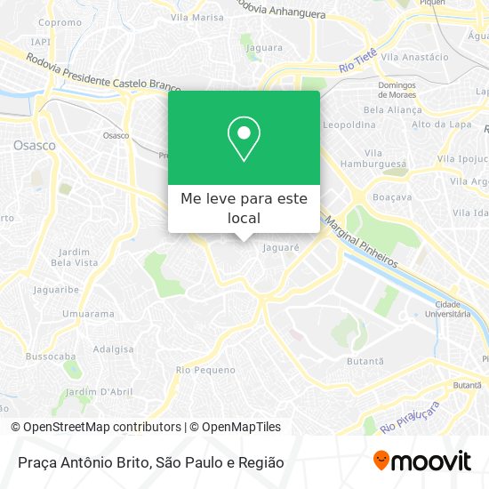 Praça Antônio Brito mapa