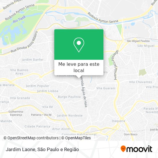 Jardim Laone mapa