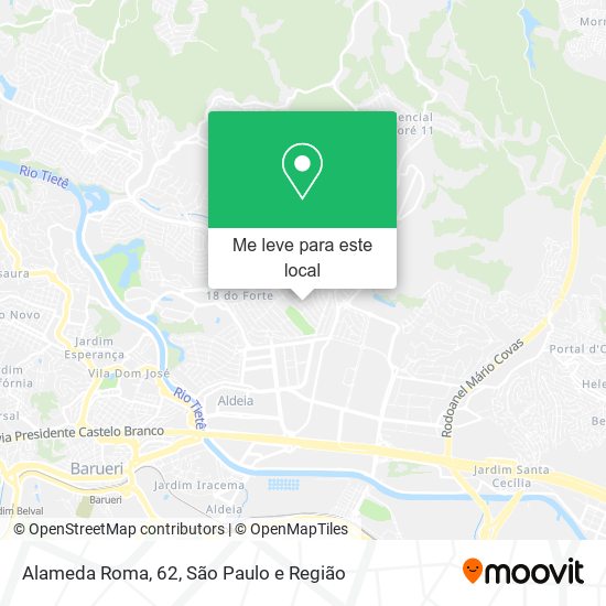 Alameda Roma, 62 mapa