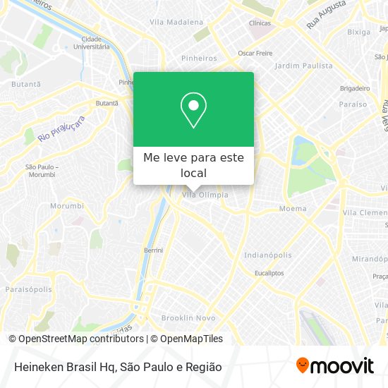 Heineken Brasil Hq mapa