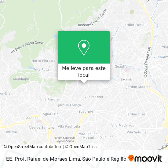EE. Prof. Rafael de Moraes Lima mapa