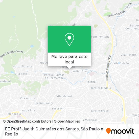 EE Profª Judith Guimarães dos Santos mapa