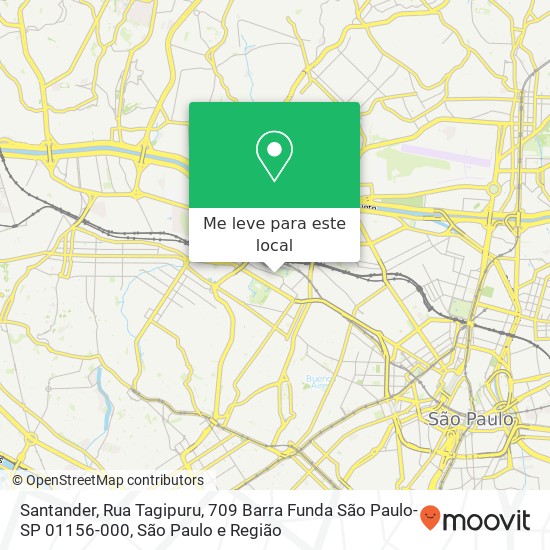 Santander, Rua Tagipuru, 709 Barra Funda São Paulo-SP 01156-000 mapa