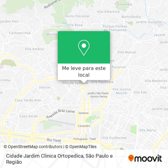 Cidade Jardim Clinica Ortopedica mapa