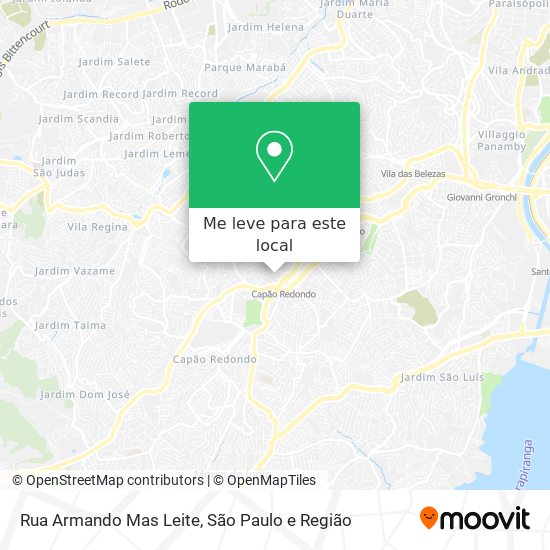 Rua Armando Mas Leite mapa