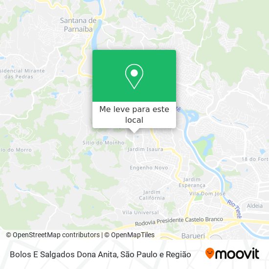 Bolos E Salgados Dona Anita mapa